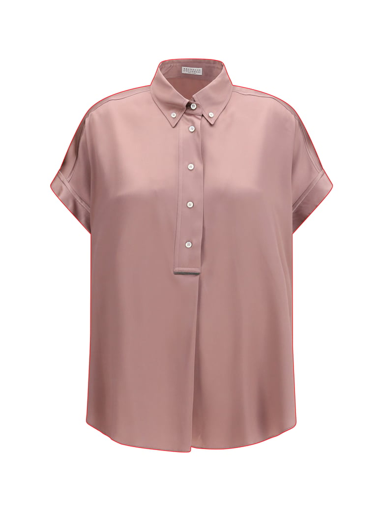 silk shirt dusty rose by Selfnex