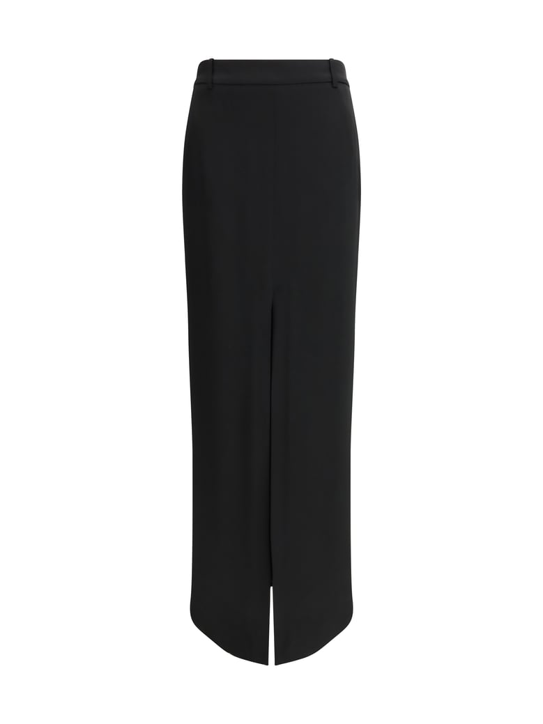 skirt crepe envers satin black by Selfnex