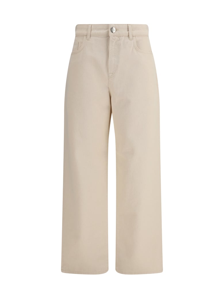baggy fit jeans ecru by Selfnex