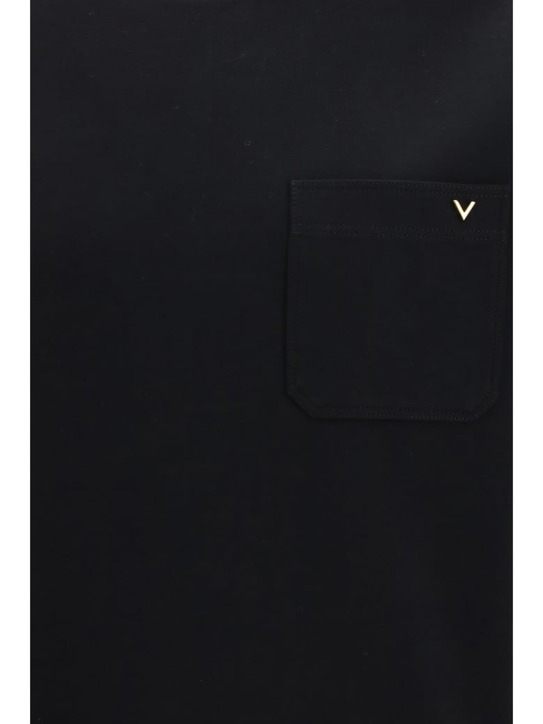 sweatshirt with vlogo pocket black by Selfnex