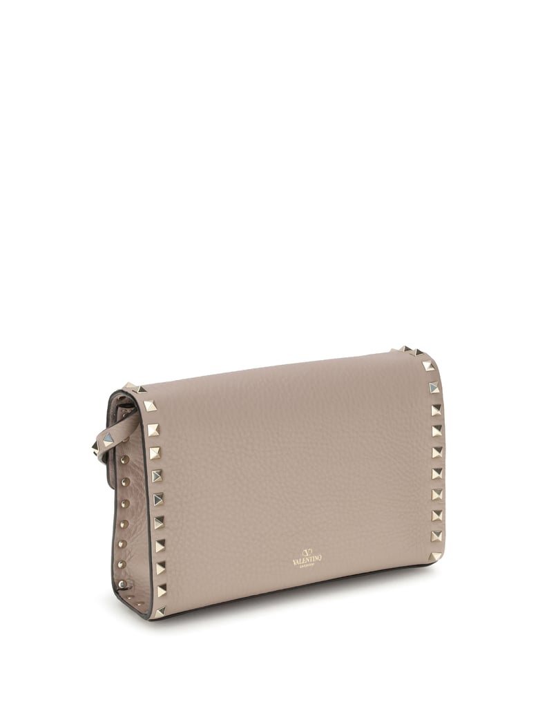 shoulder bag rockstud powder leather by Selfnex