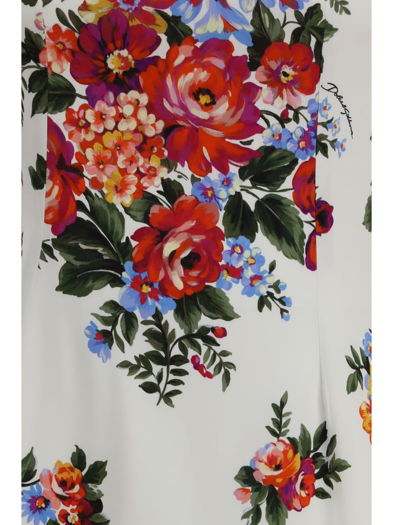dress floral print stretch viscose by Selfnex