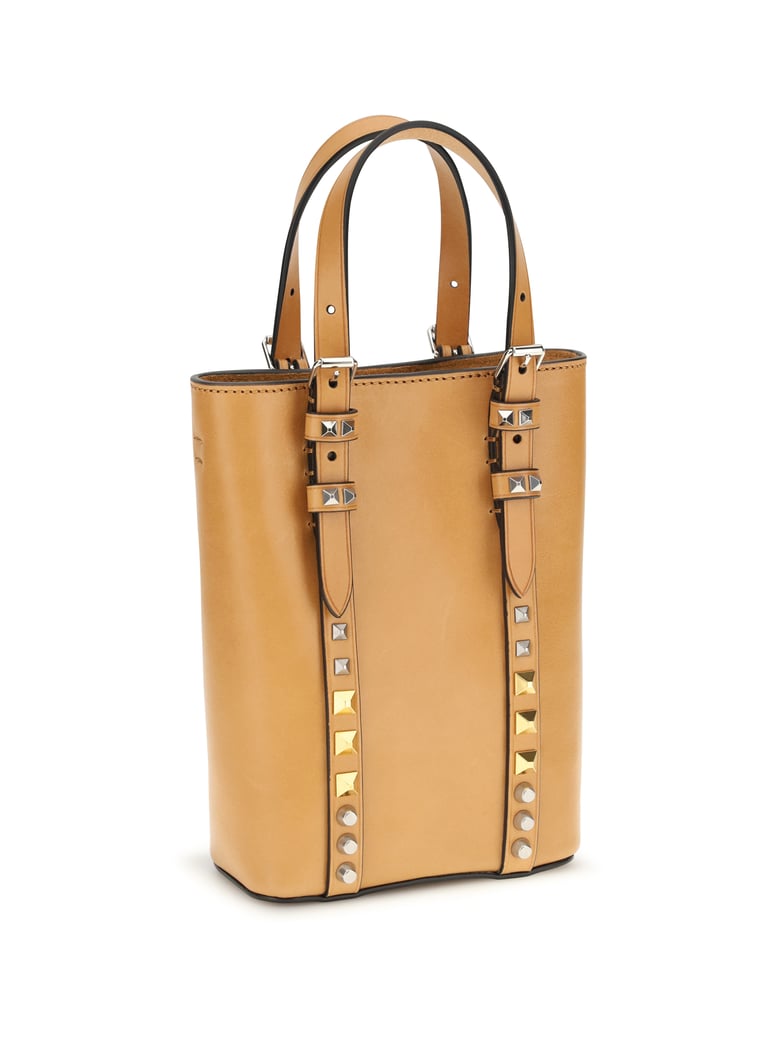 shoulder bag rockstud mini natural camel by Selfnex