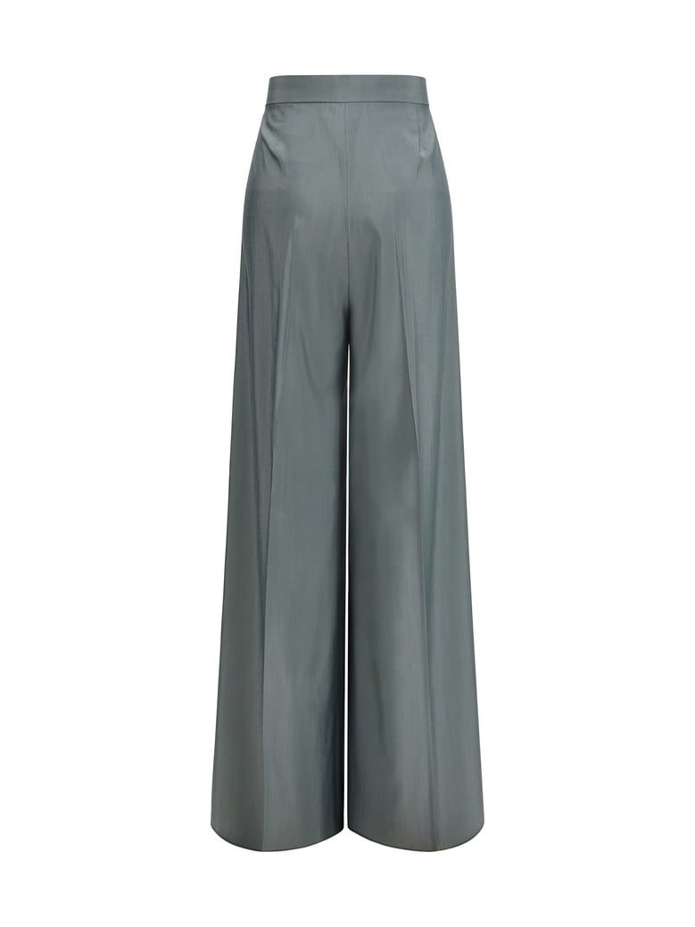 pants virgin wool dark green by Selfnex