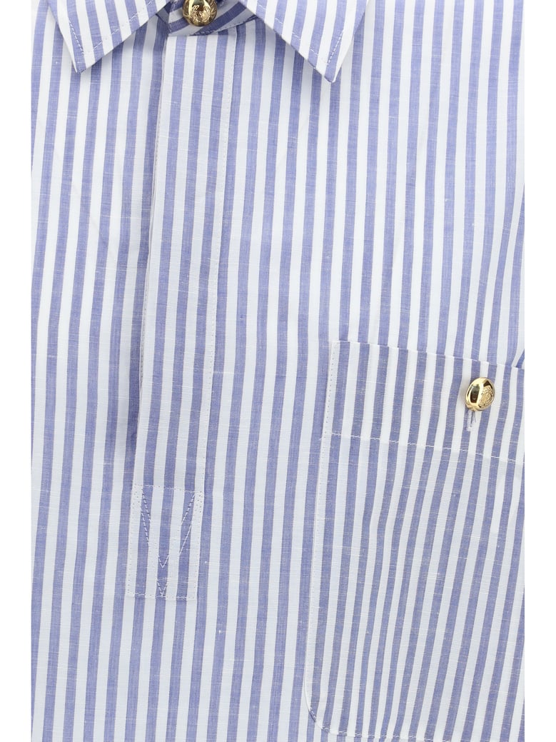 short-sleeve shirt white/navy by Selfnex
