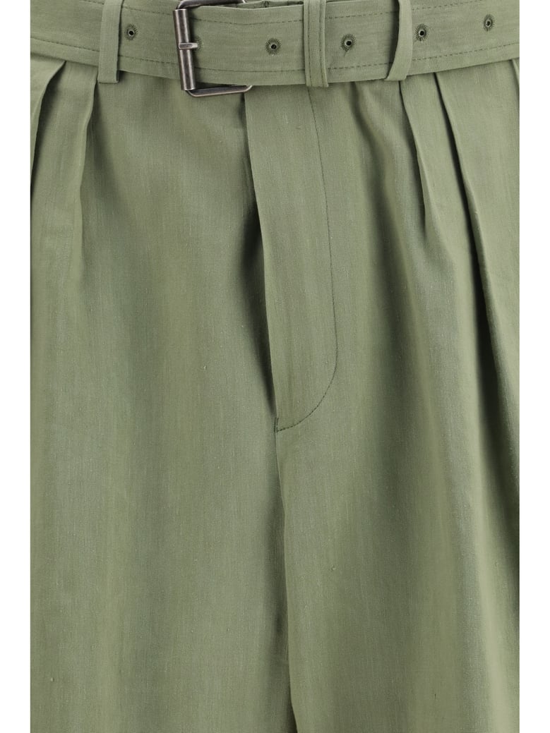wide-leg trousers preaches pistachio by Selfnex