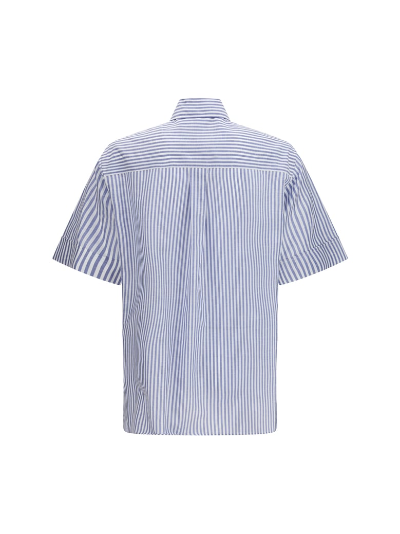 short-sleeve shirt white/navy by Selfnex