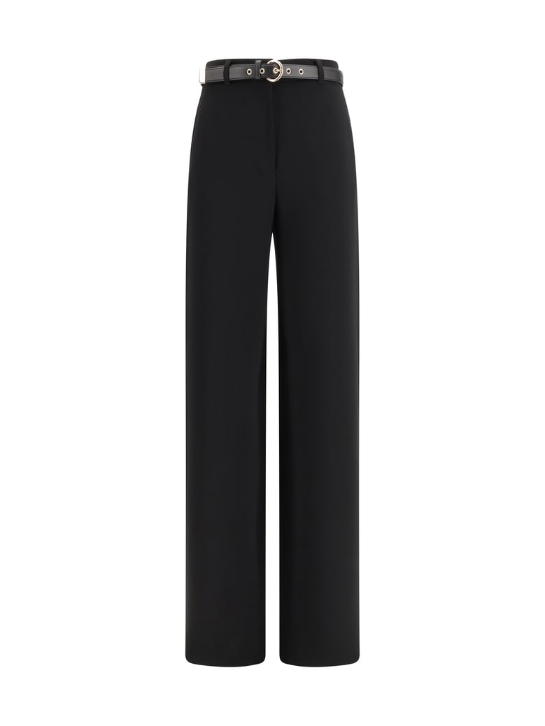 wide-leg pants black by Selfnex
