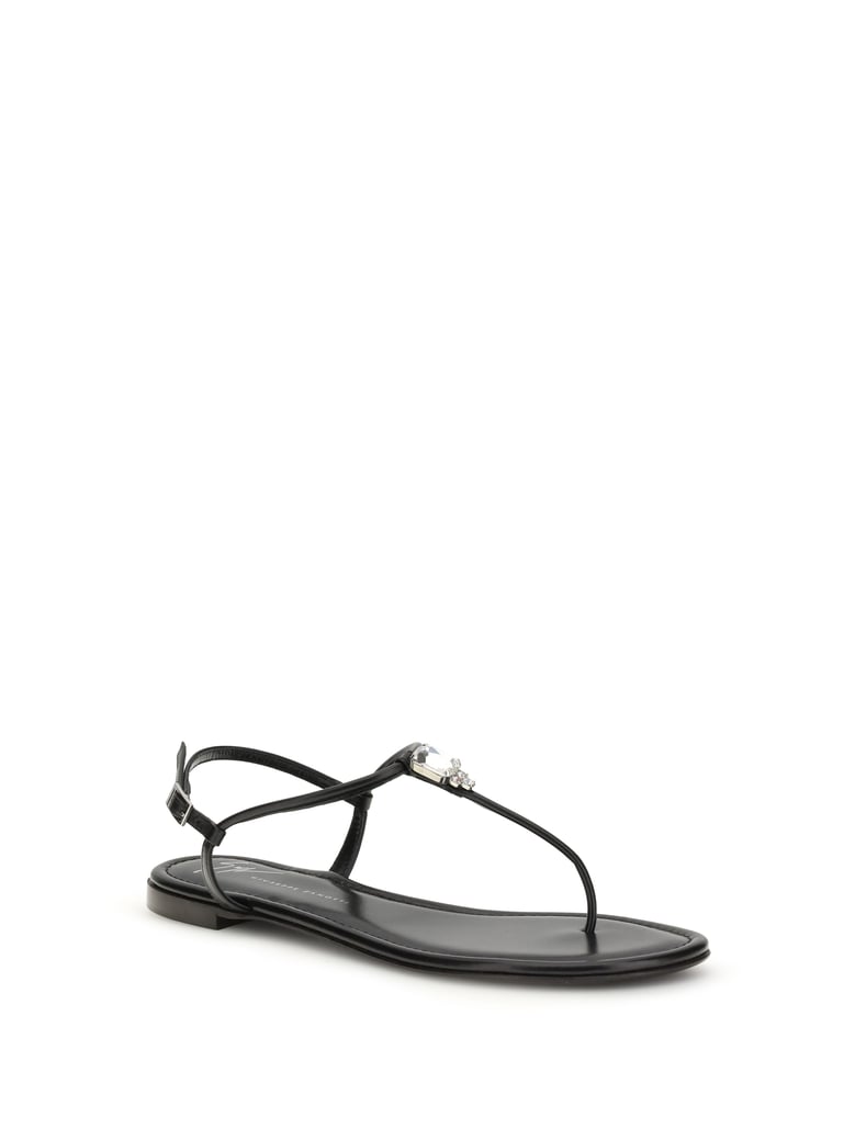 sandals pia mizuki black leather by Selfnex