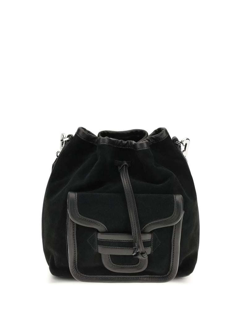 bucket bag alpha black calf by Selfnex