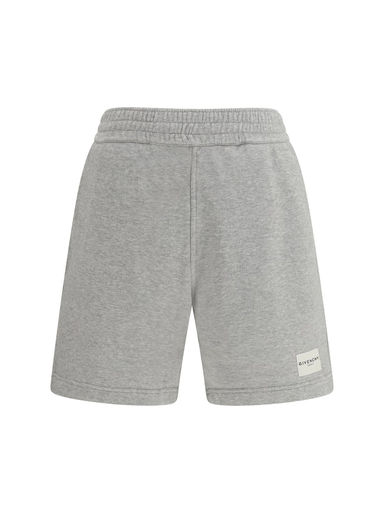 cotton sports shorts light grey melange by Selfnex
