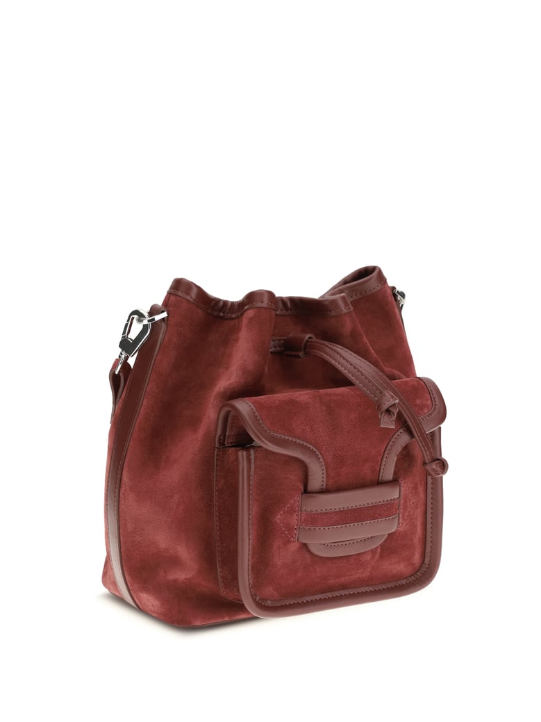 bucket bag alpha carmine burgundy by Selfnex