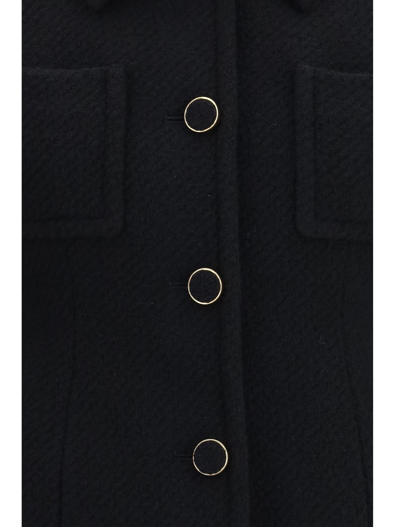 blazer cropped single-breasted black by Selfnex