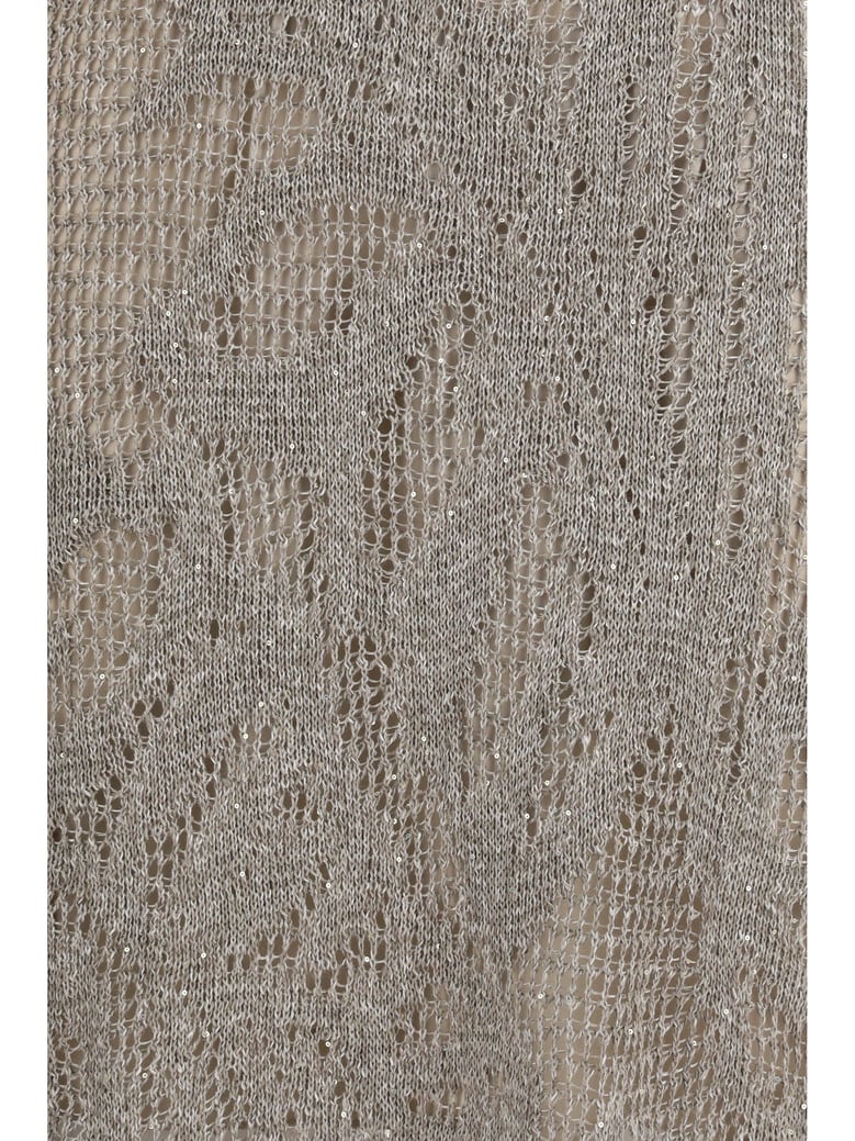 dress dazzling water lillies taupe by Selfnex