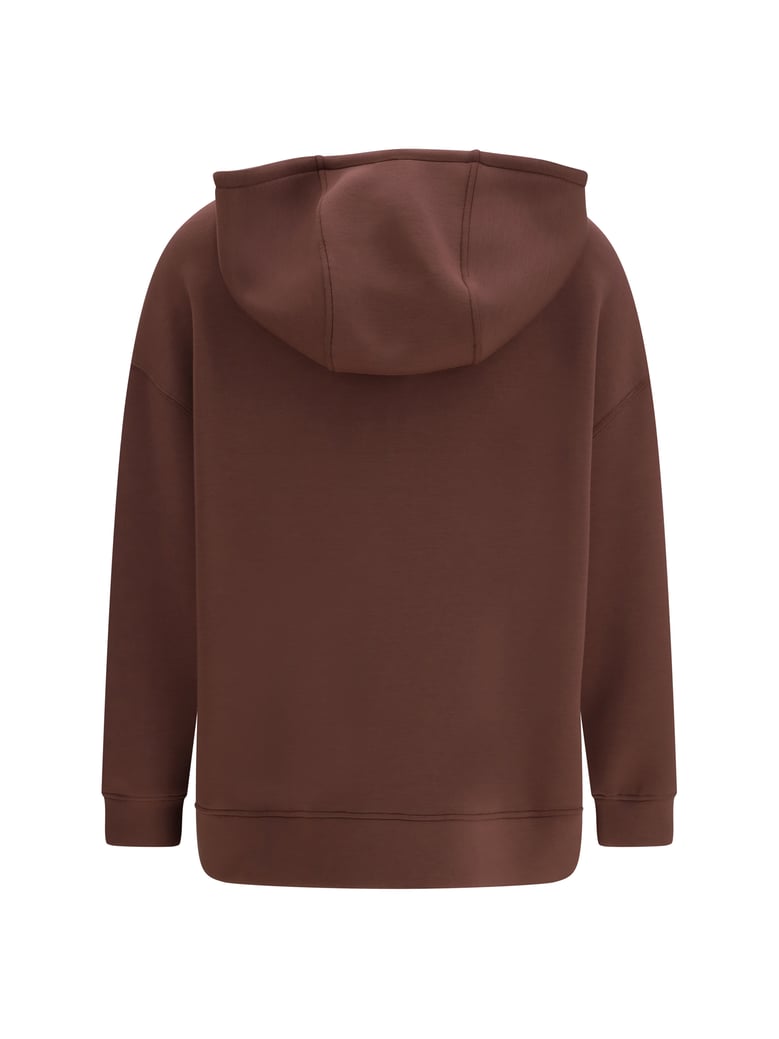 hooded sweatshirt radura brown by Selfnex