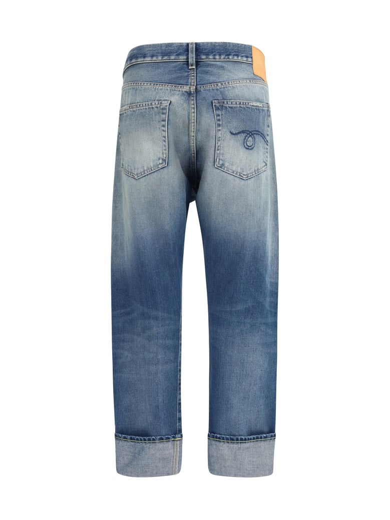 straight-leg jeans abyss selvedge blue by Selfnex