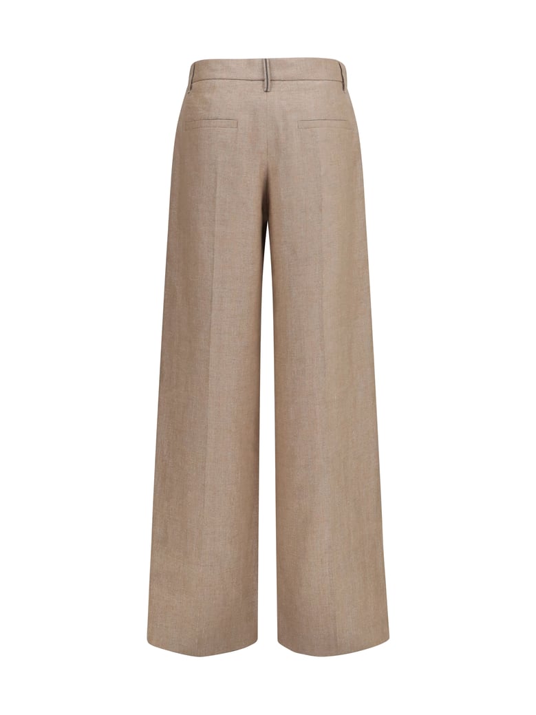 linen pants pink/silver by Selfnex