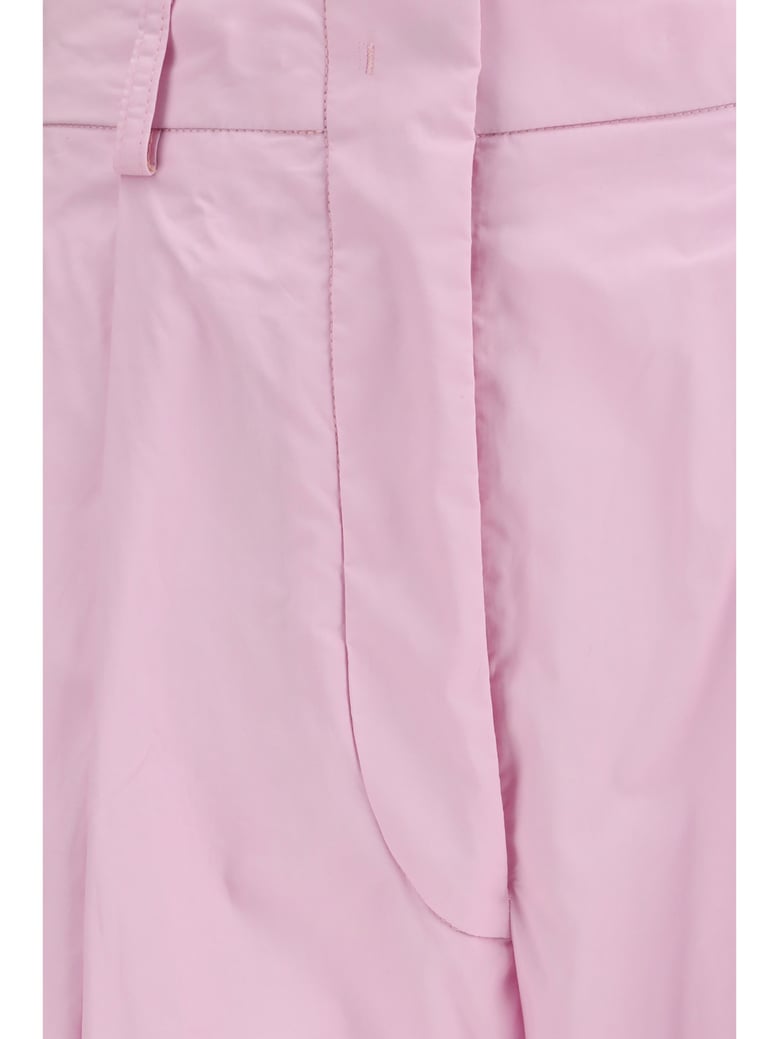 wide-leg cotton pants pink by Selfnex