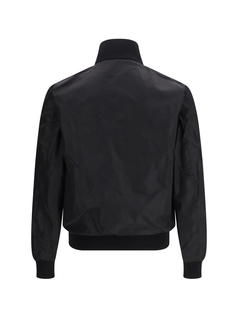 jacket reversible wool & re-nylon black by Selfnex