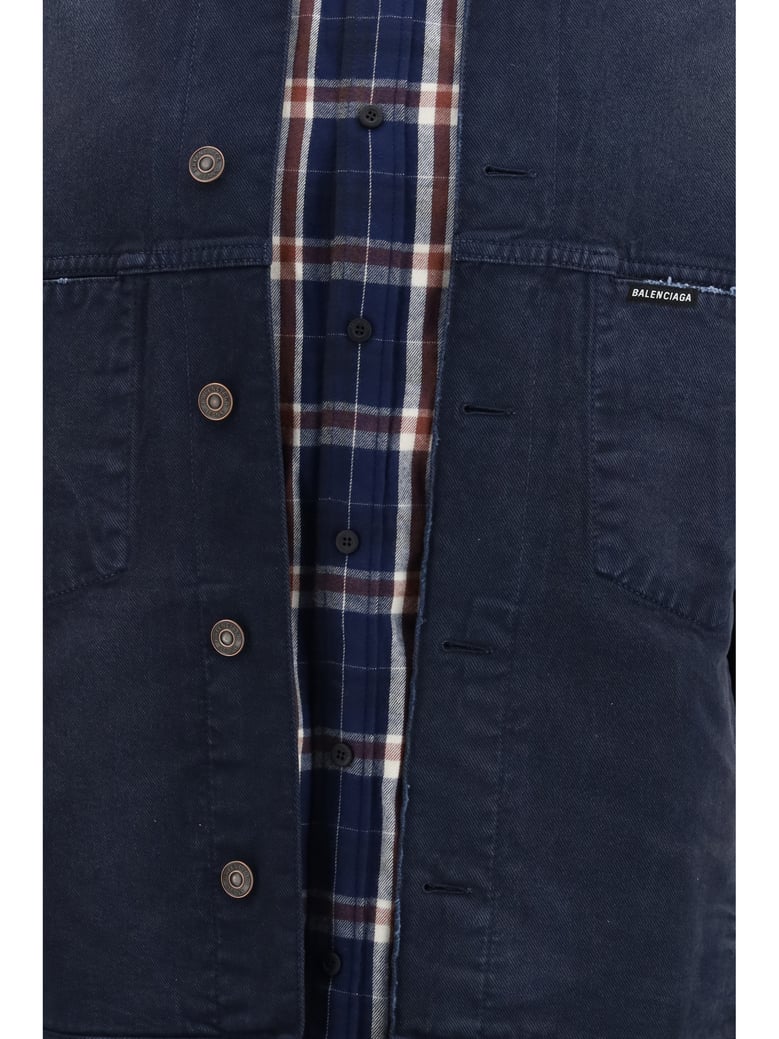 shirt jacket patched navy by Selfnex