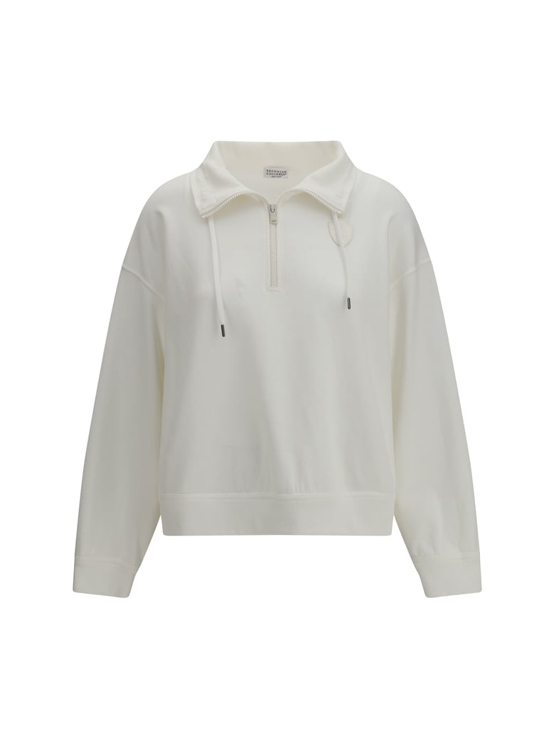 sweatshirt with logo patch off white by Selfnex