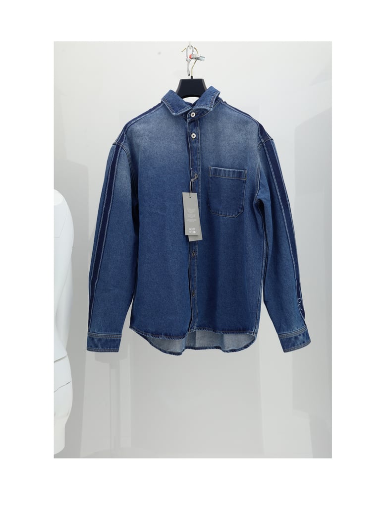 denim jacket laser print blue by Selfnex