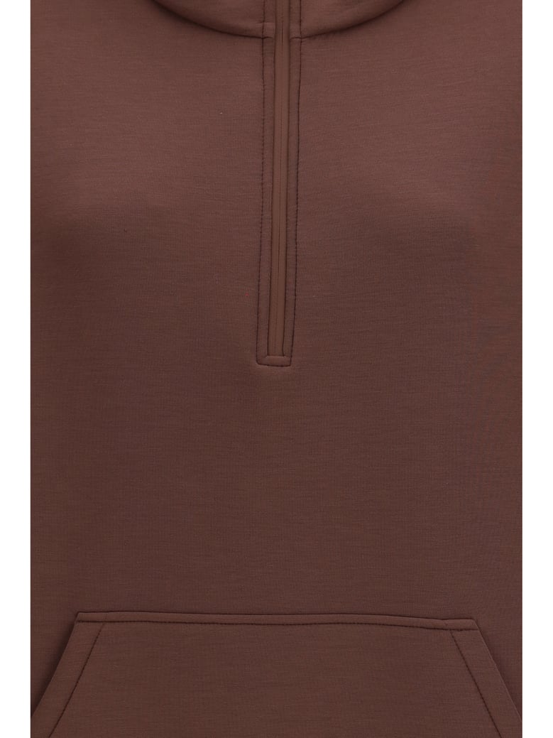 hooded sweatshirt radura brown by Selfnex
