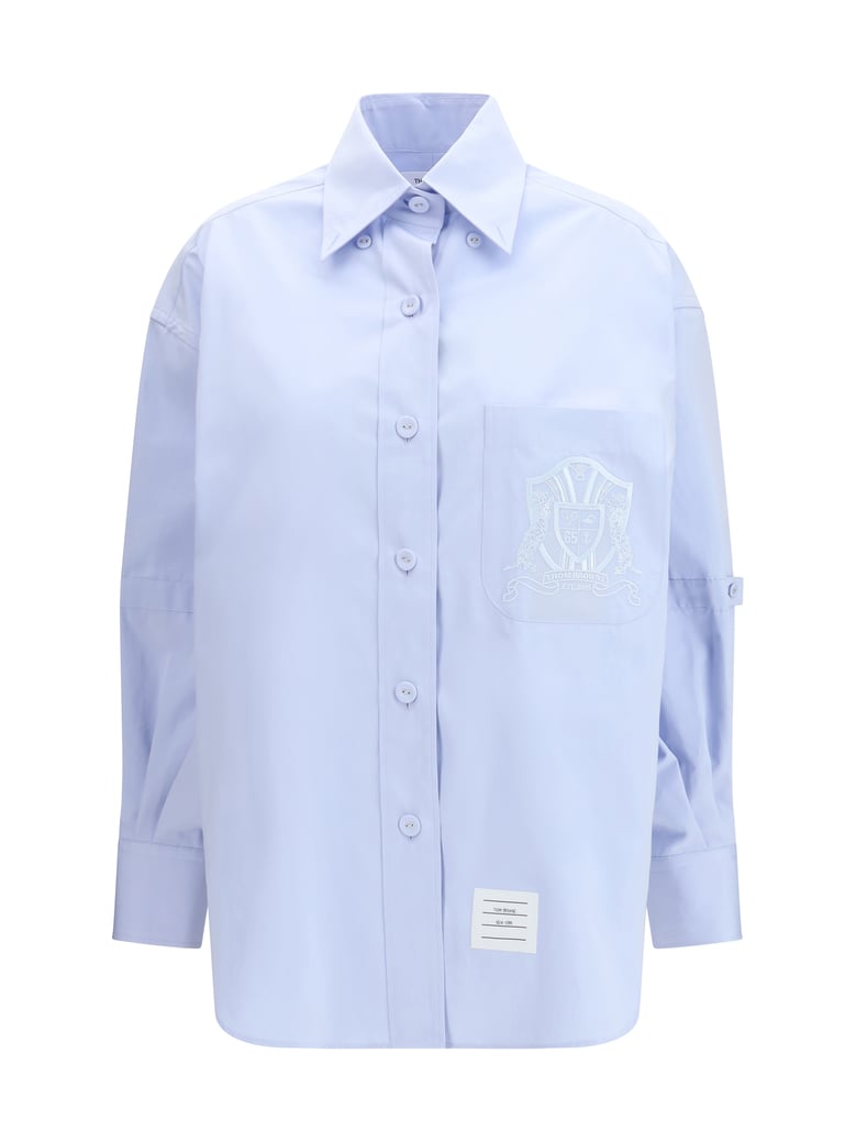 oversized cotton shirt light blue by Selfnex