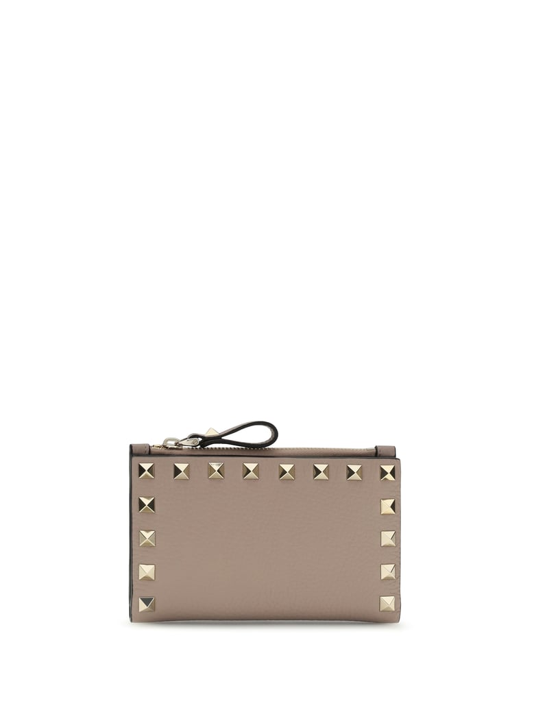 card holder rockstud powder calfskin by Selfnex