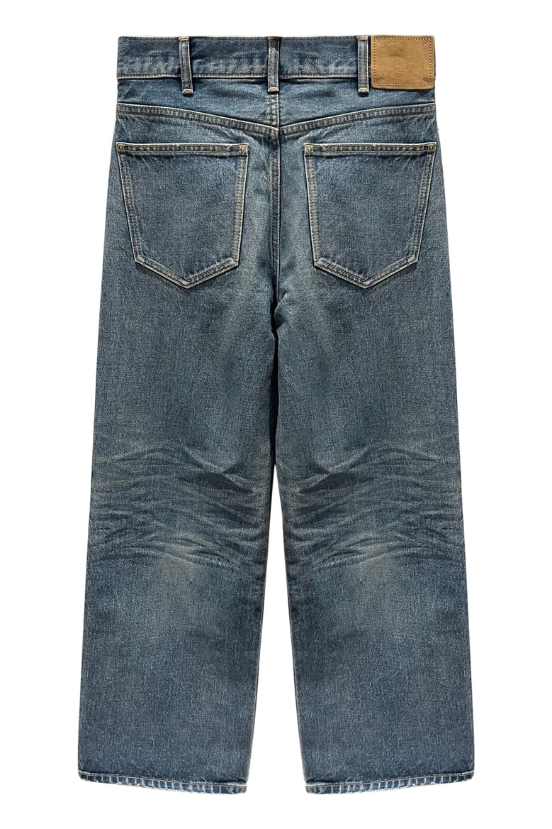 wide-leg jeans in dark blue by Selfnex
