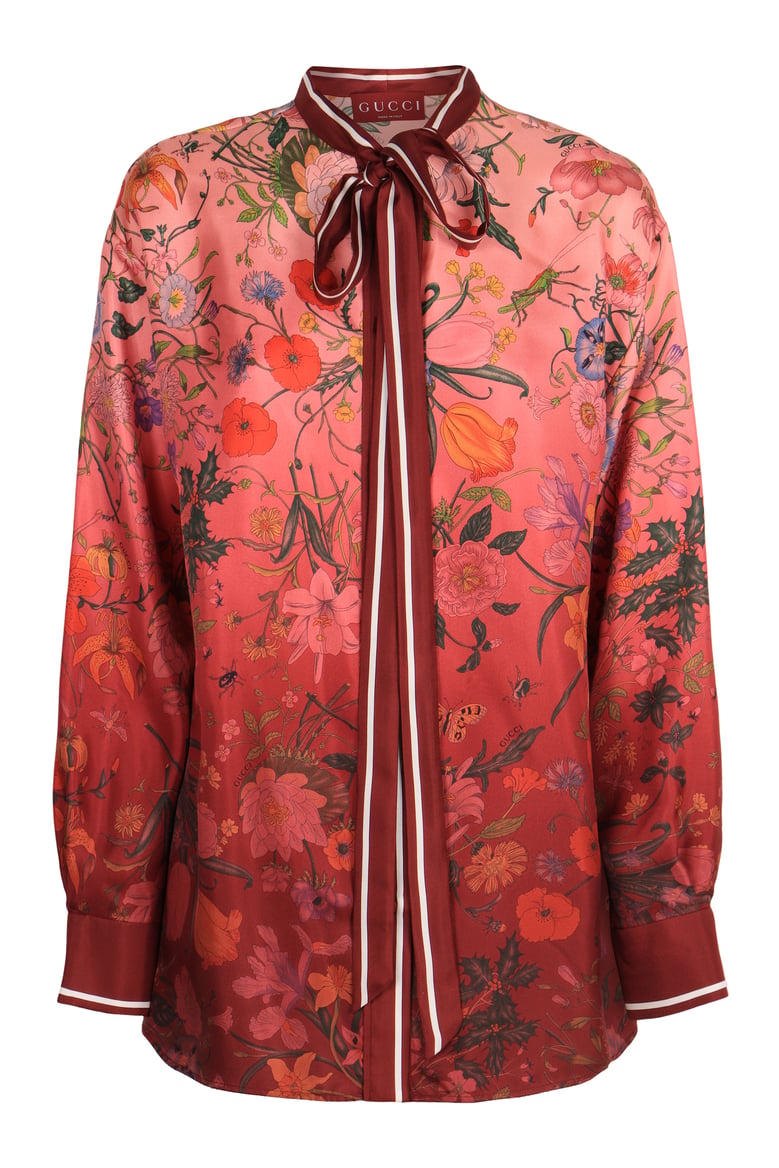 gucci printed silk shirt by Selfnex