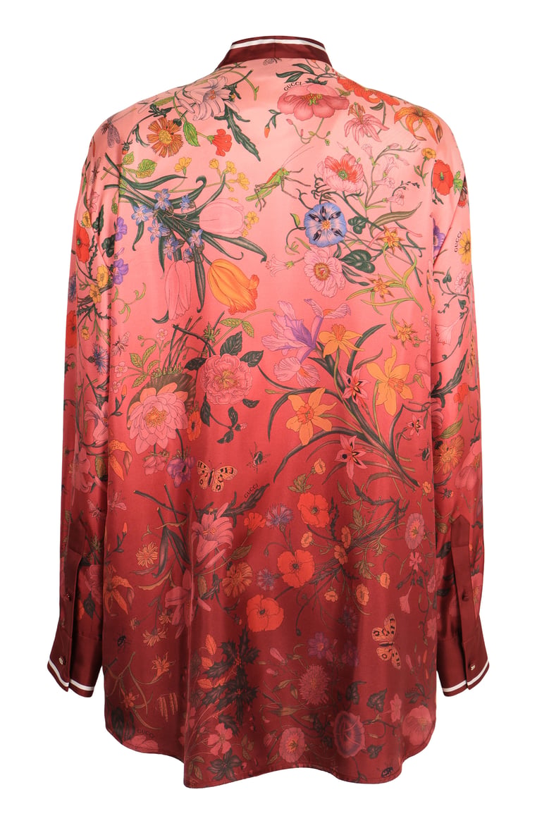 gucci printed silk shirt by Selfnex