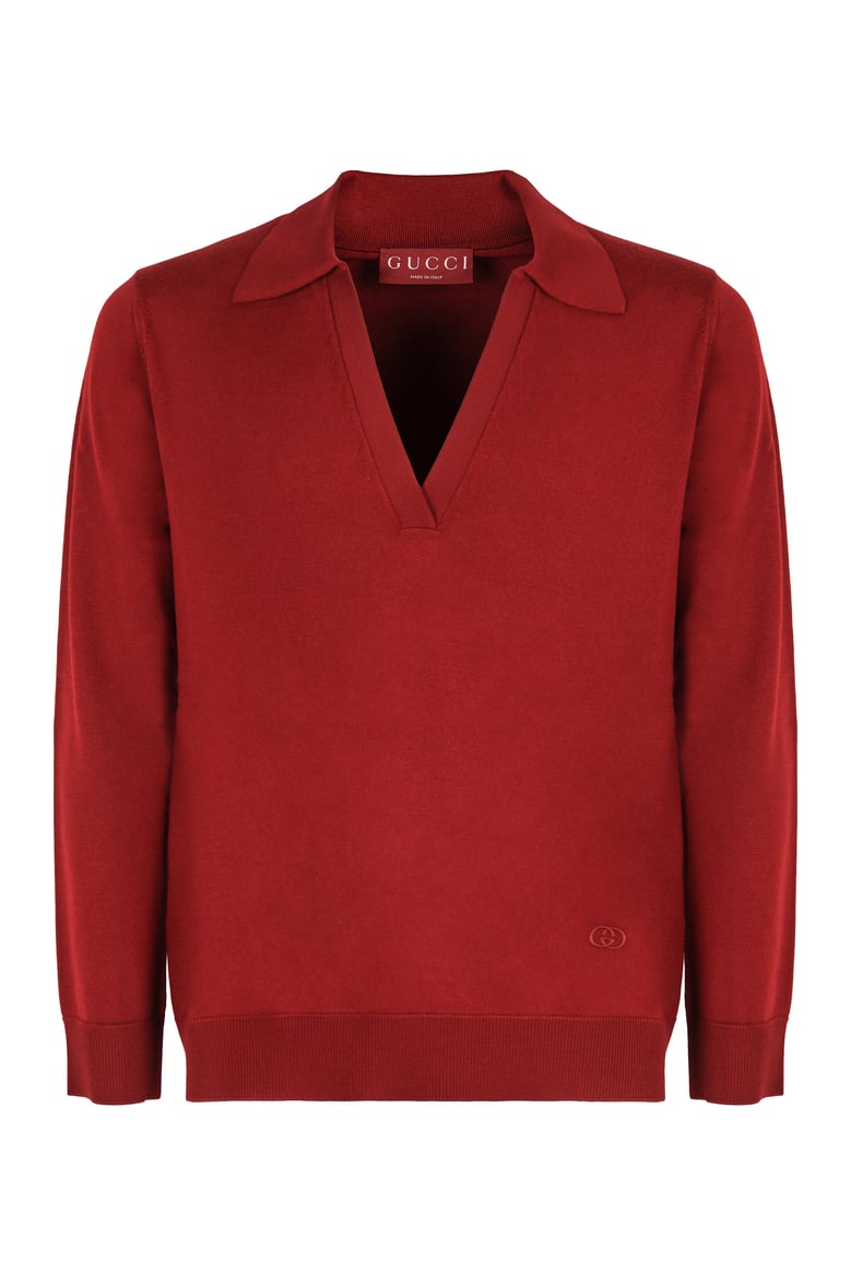 gucci wool v-neck sweater by Selfnex