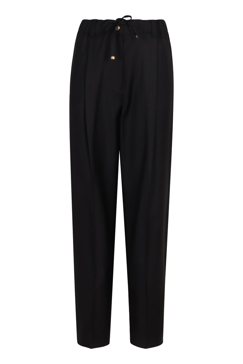 tailored wool gabardine trousers by Selfnex