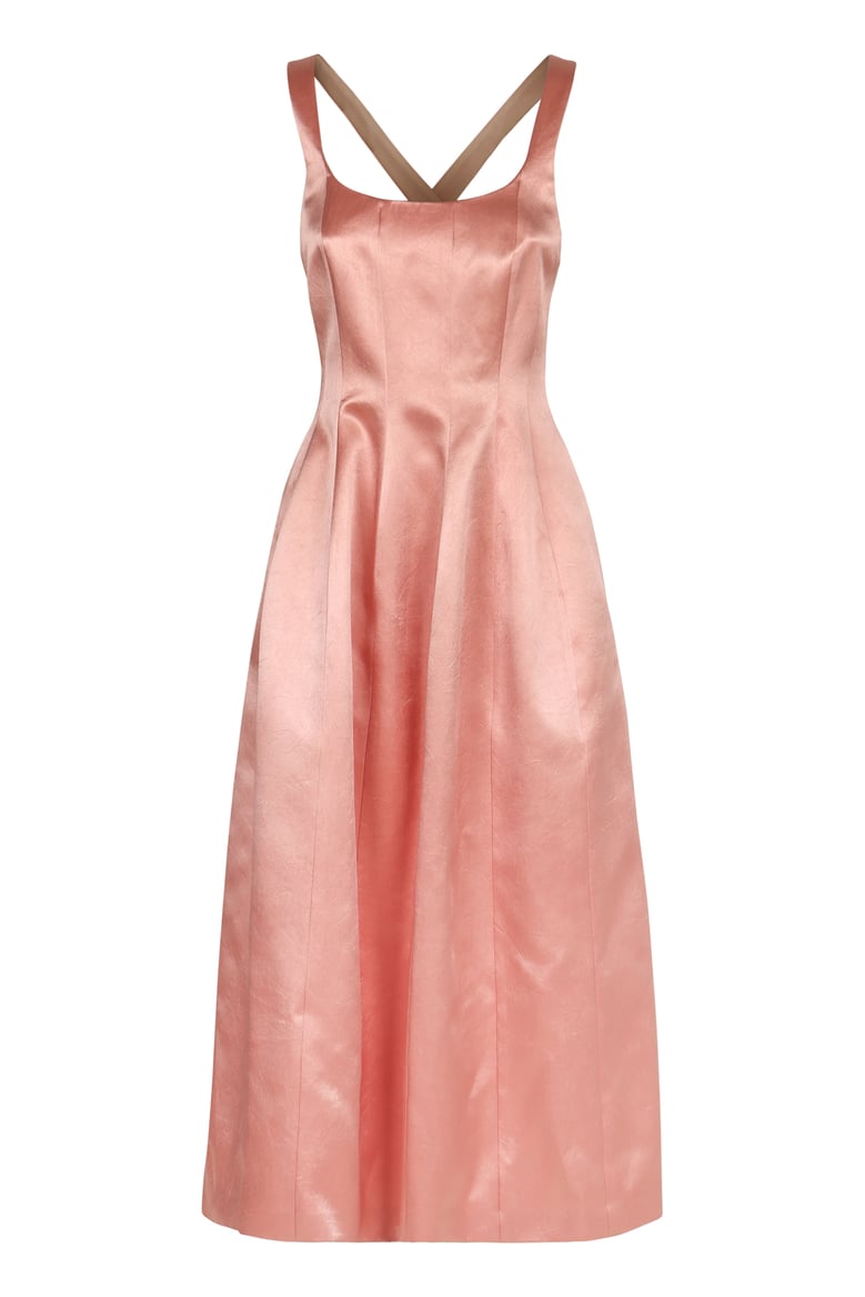dress cross back pink by Selfnex