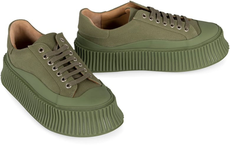 canvas platform sneakers by Selfnex