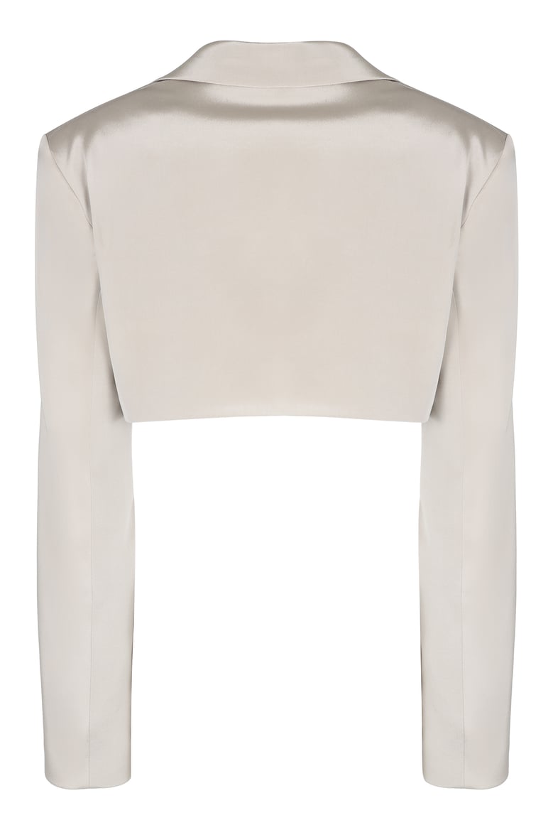 marica silk blazer by Selfnex