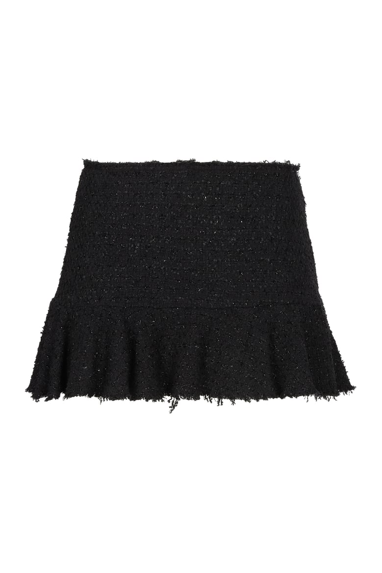 knitted lurex skirt by Selfnex