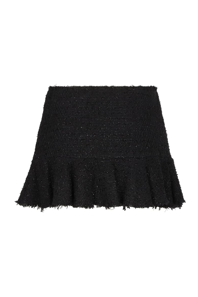 knitted lurex skirt by Selfnex