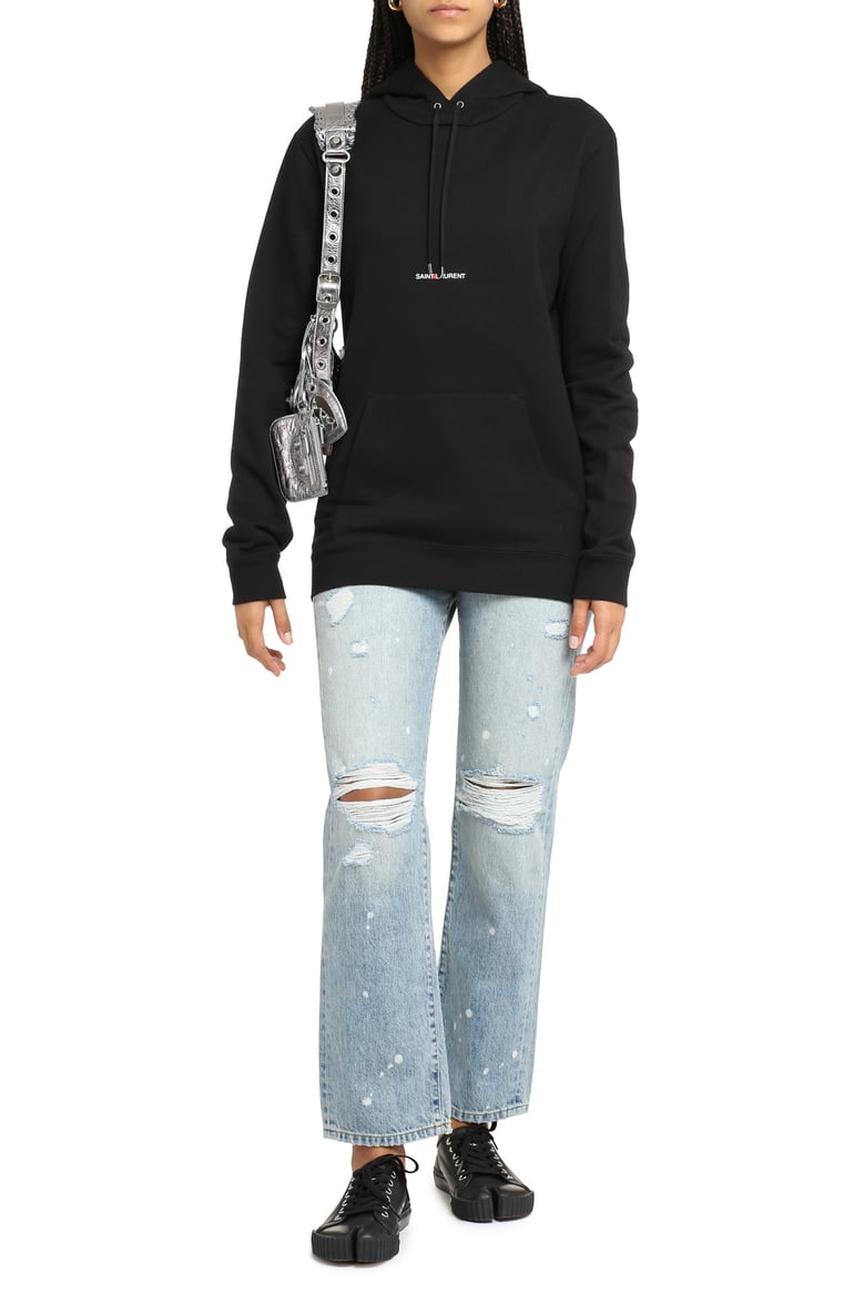 black cotton hoodie by Selfnex
