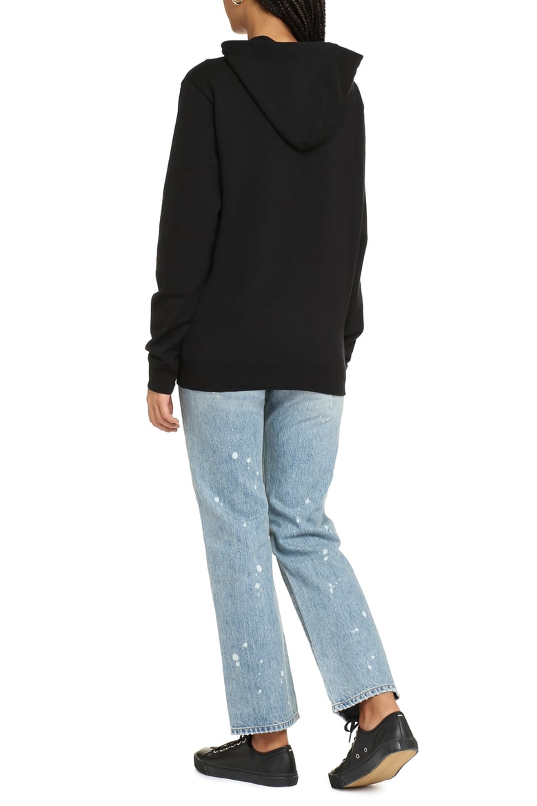 black cotton hoodie by Selfnex