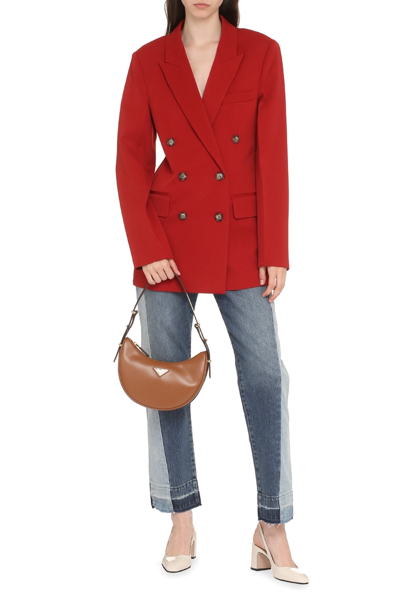 double-breasted wool blazer by Selfnex
