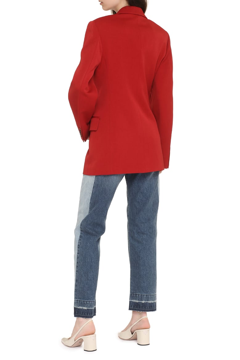 double-breasted wool blazer by Selfnex