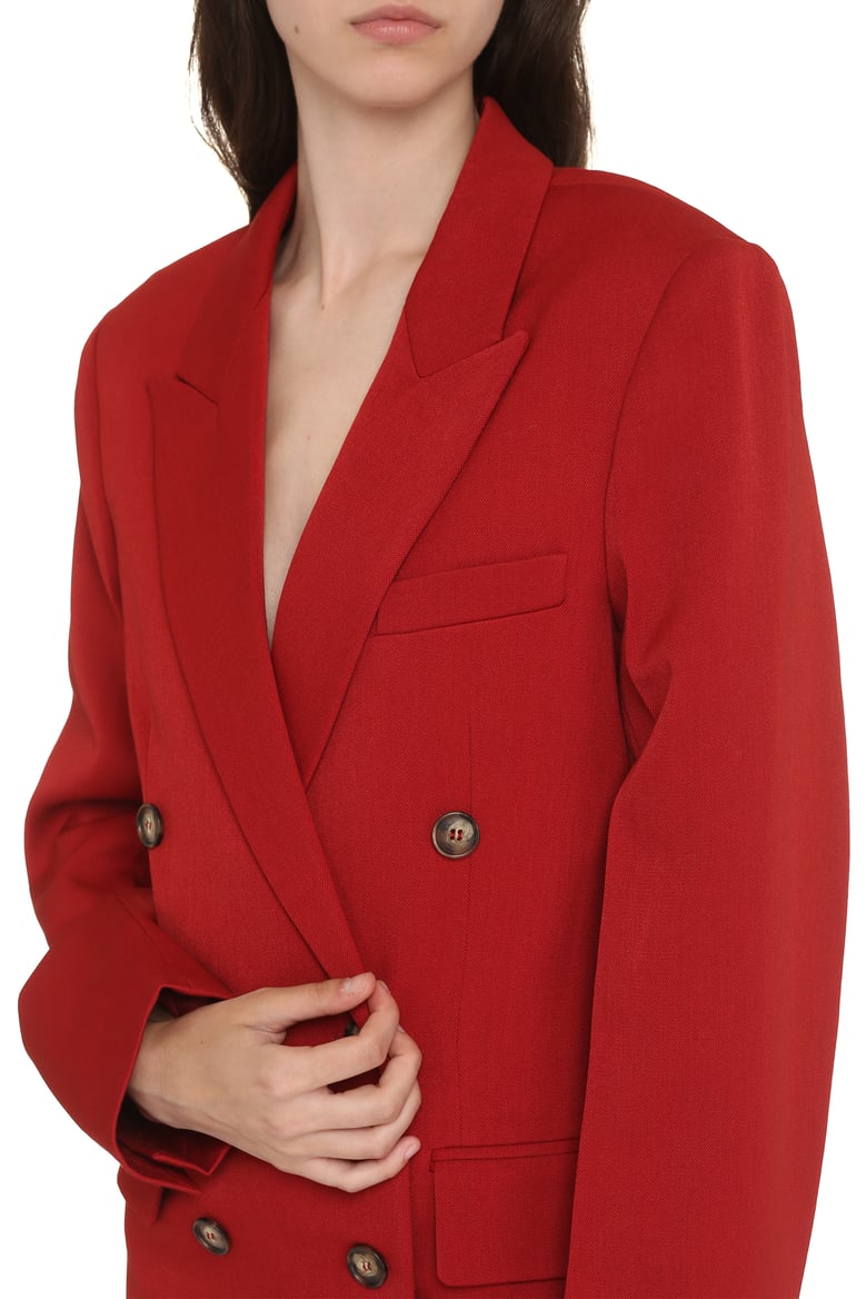 double-breasted wool blazer by Selfnex