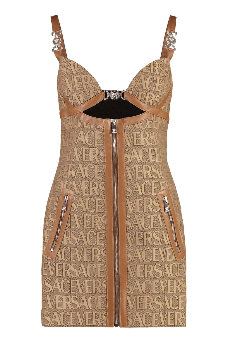 jaquard mini dress by Selfnex