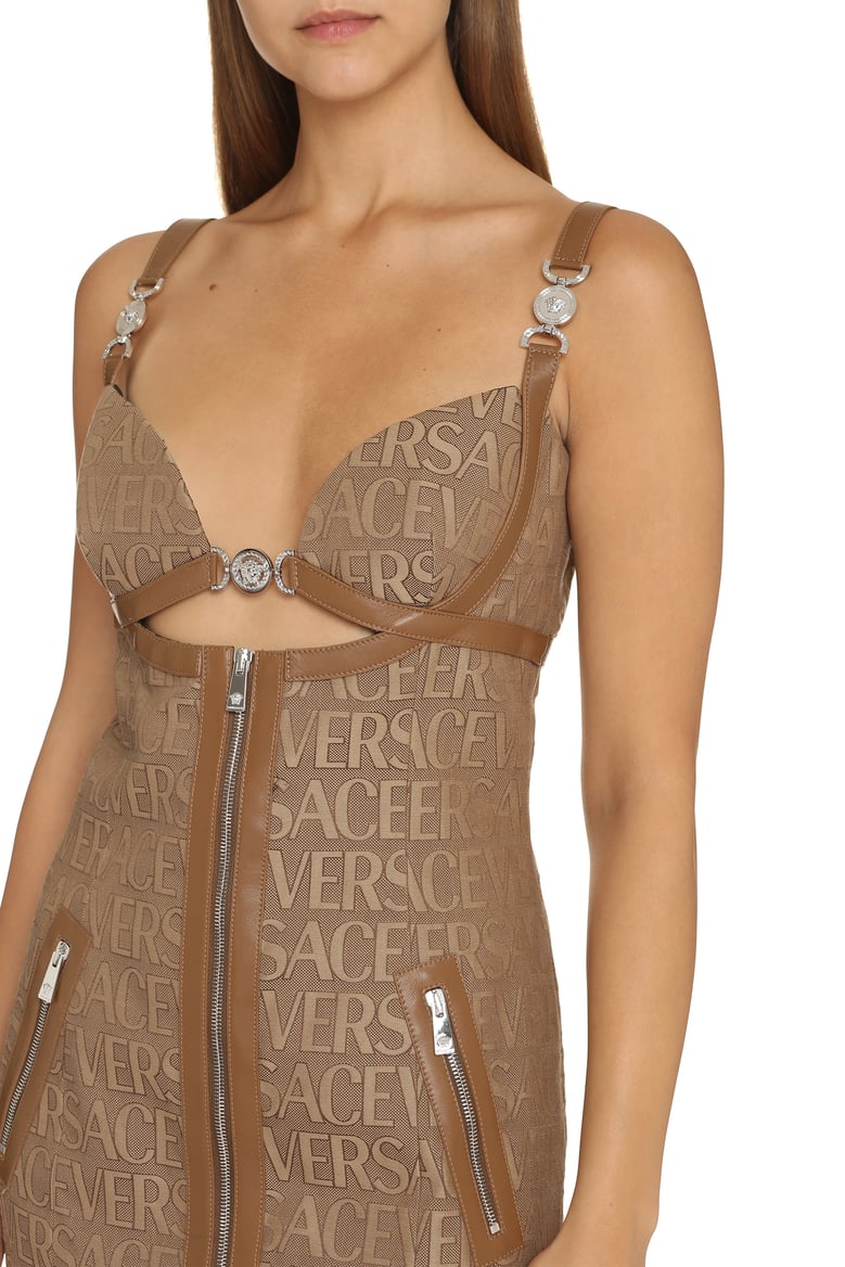 jaquard mini dress by Selfnex
