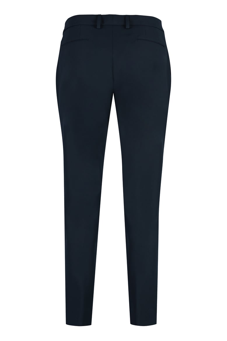 new york techno fabric tailored trousers by Selfnex