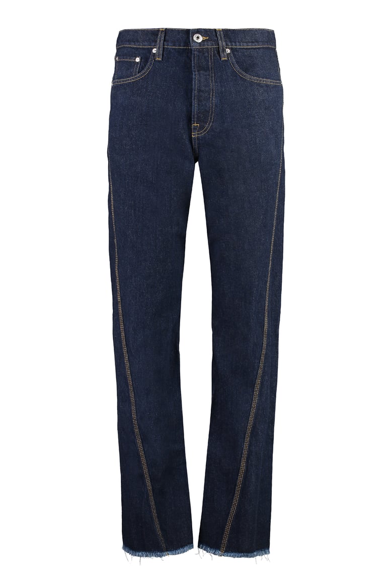 5-pocket straight-leg jeans by Selfnex