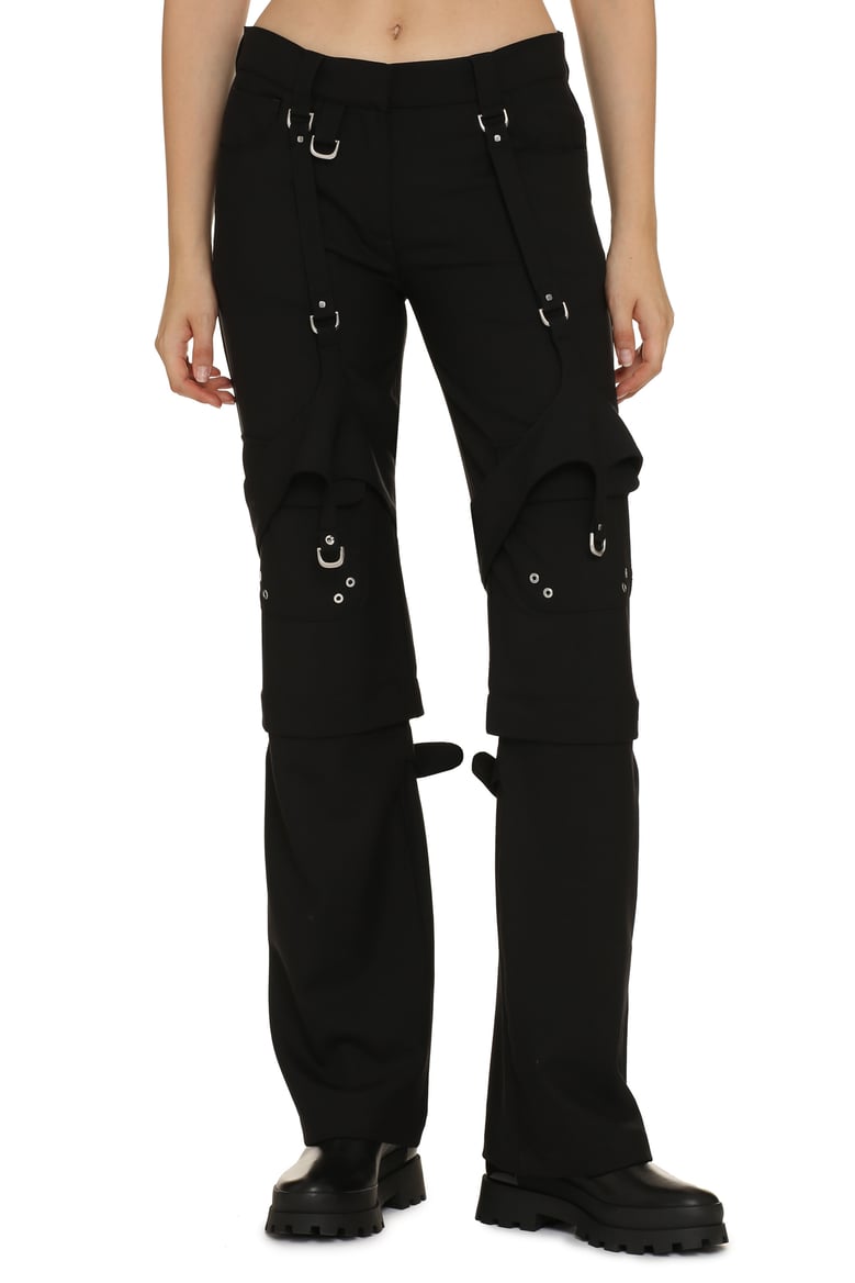 wool-blend cargo trousers by Selfnex