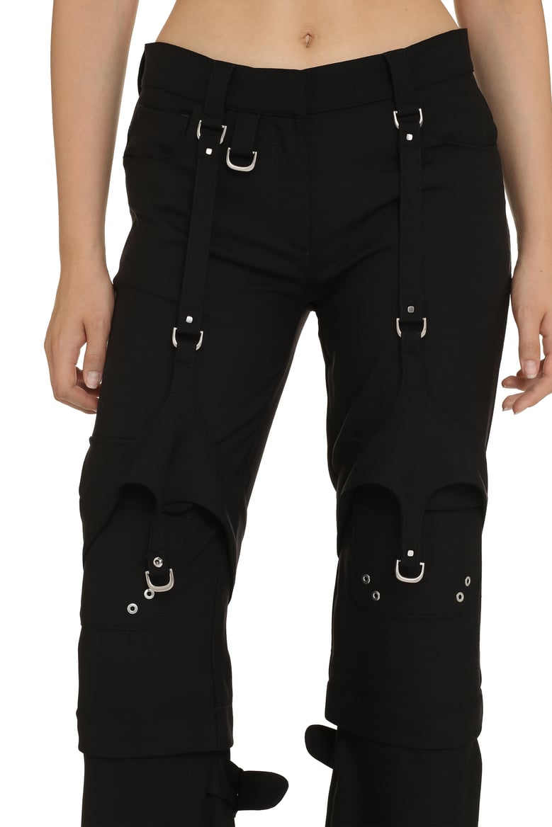 wool-blend cargo trousers by Selfnex